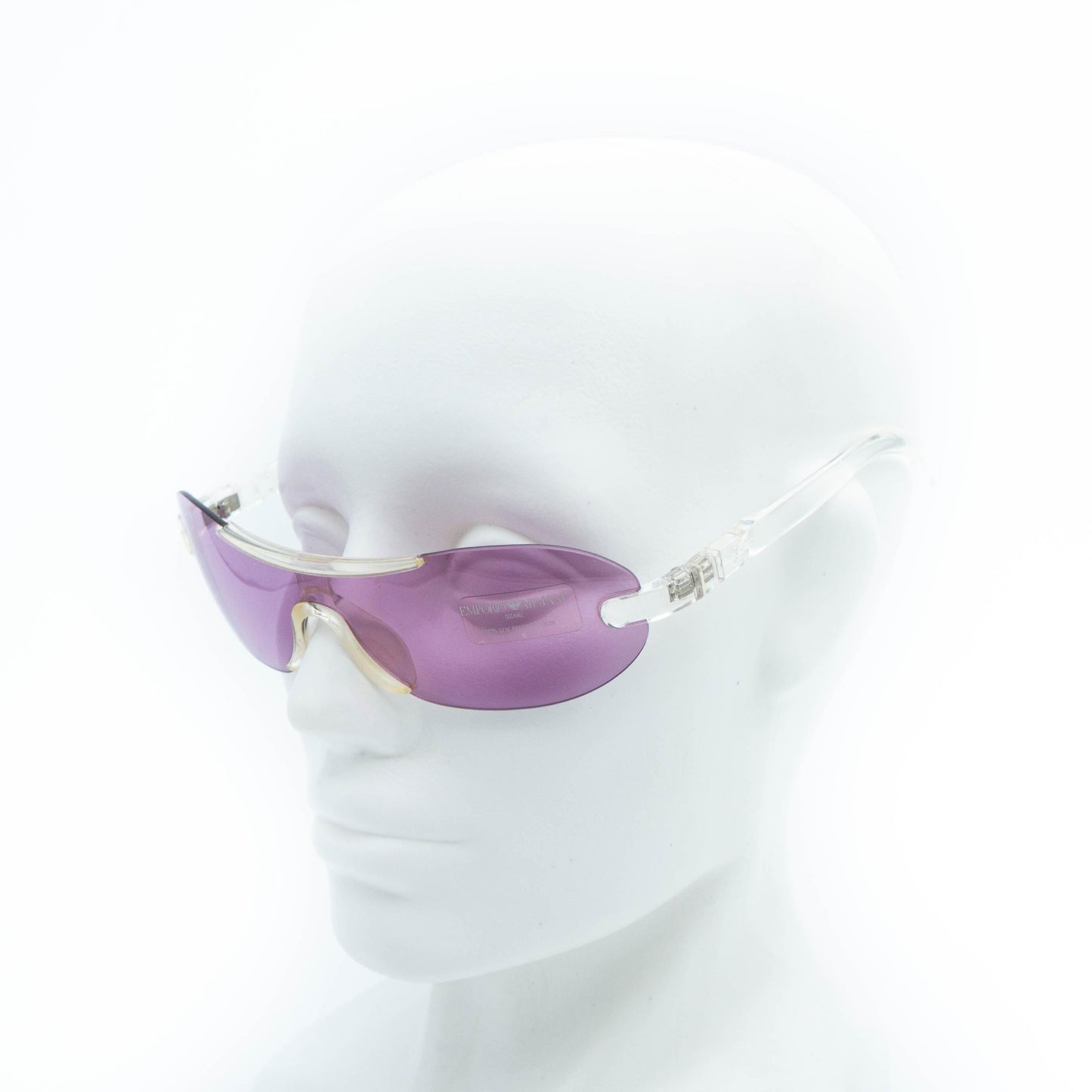 Emporio Armani 633-S purple shield vintage sunglasses