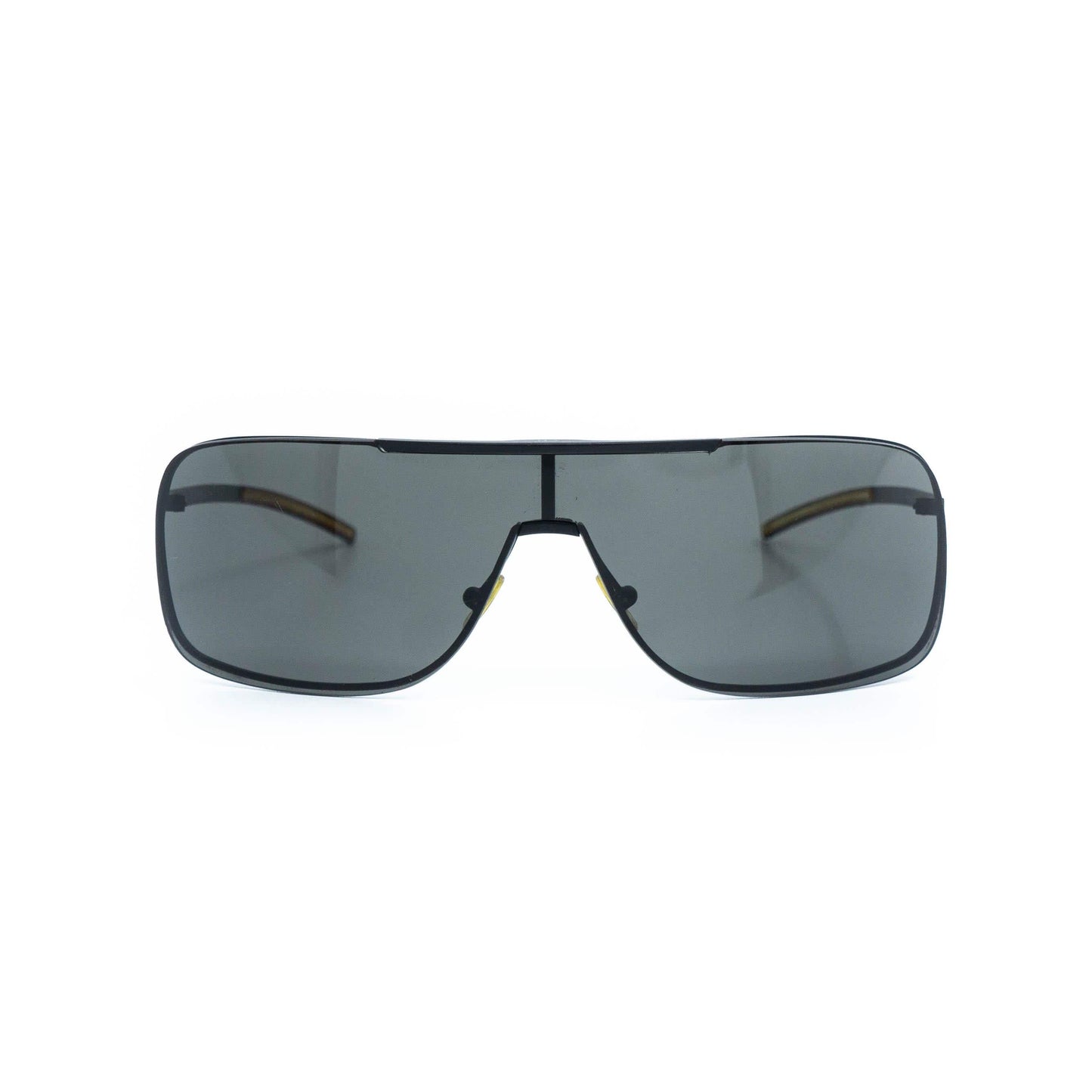 Christian Dior 0038/S black shield vintage sunglasses front view