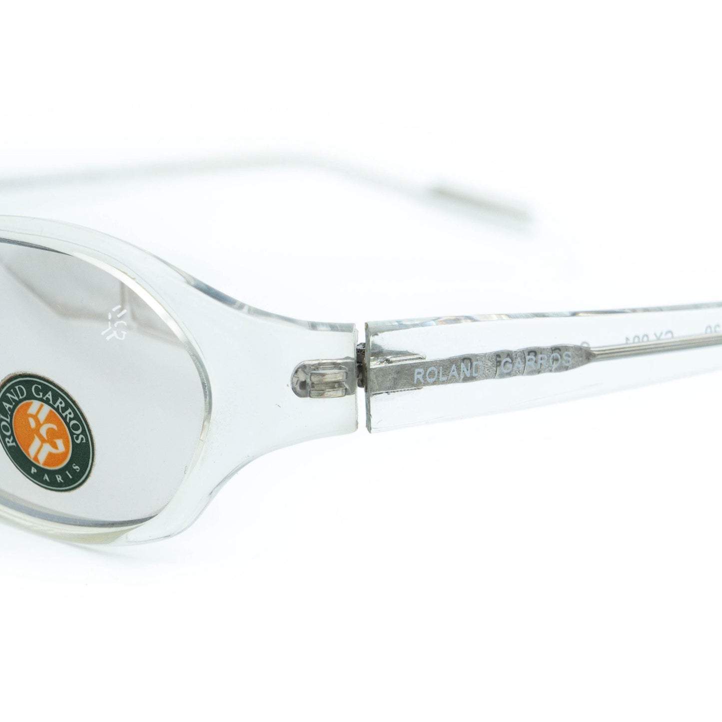 Roland Garros Paris White Clear Vintage Sunglasses