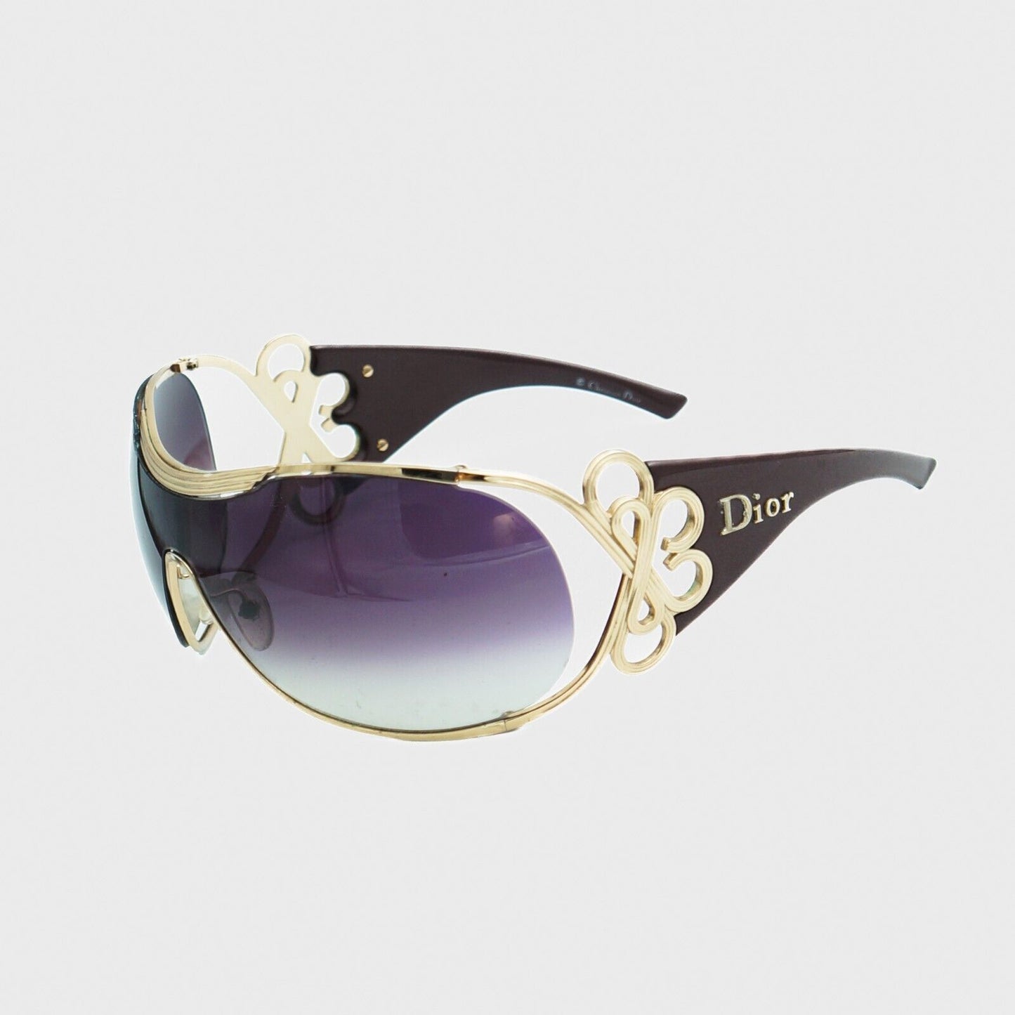 Christian Dior DIORI Oversized Sunglasses Shield Vintage Mask 90s 00s