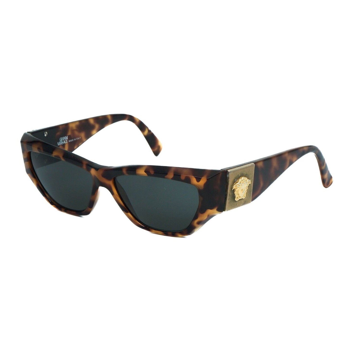 GIANNI VERSACE S89 Havana Brown Medusa Sunglasses VIntage 90s