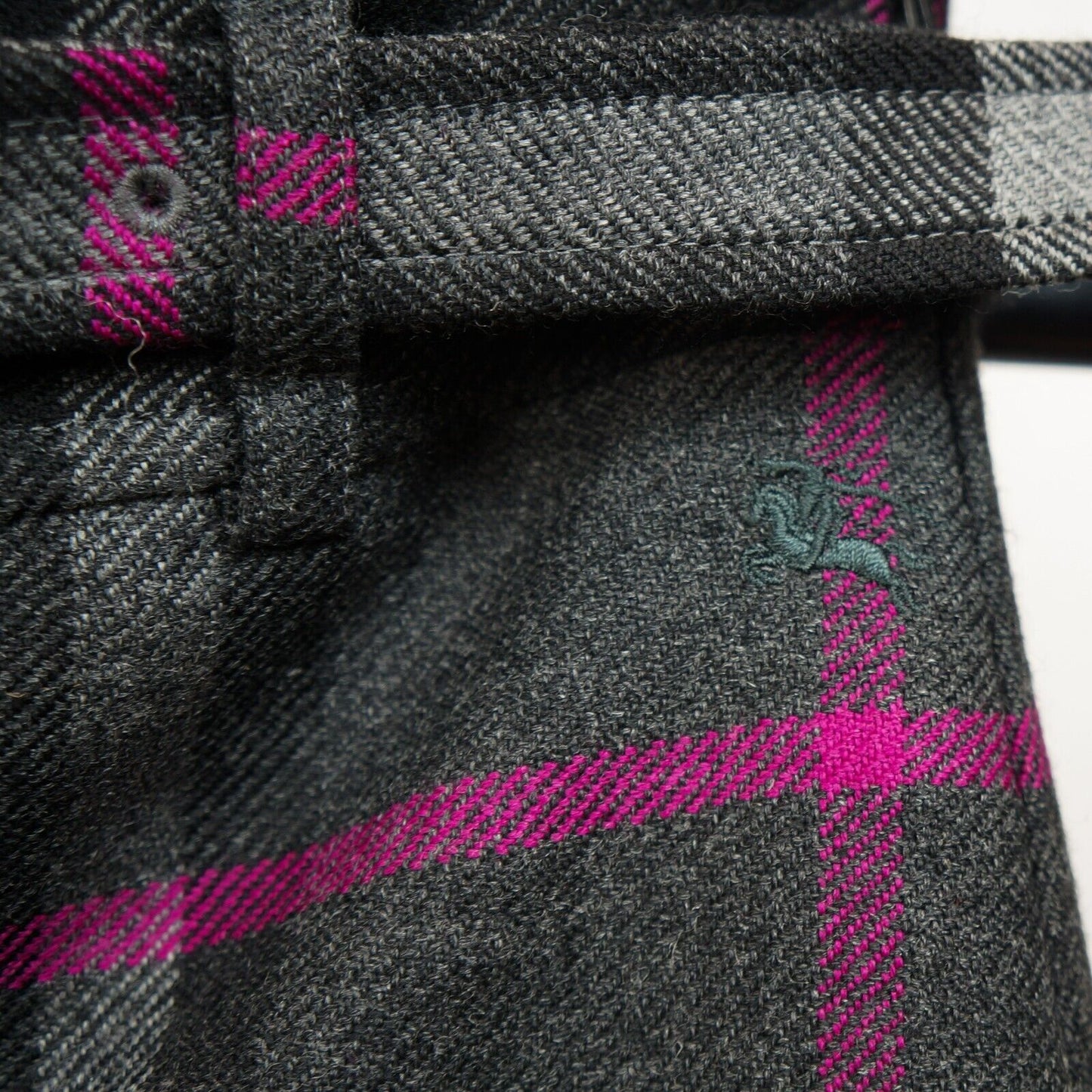 BURBERRY London Pleated Checked Wool Kilt Skirt - Size 40