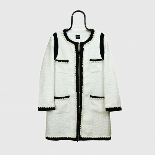 CHANEL Pearl White Jacket Vintage 90s 00s