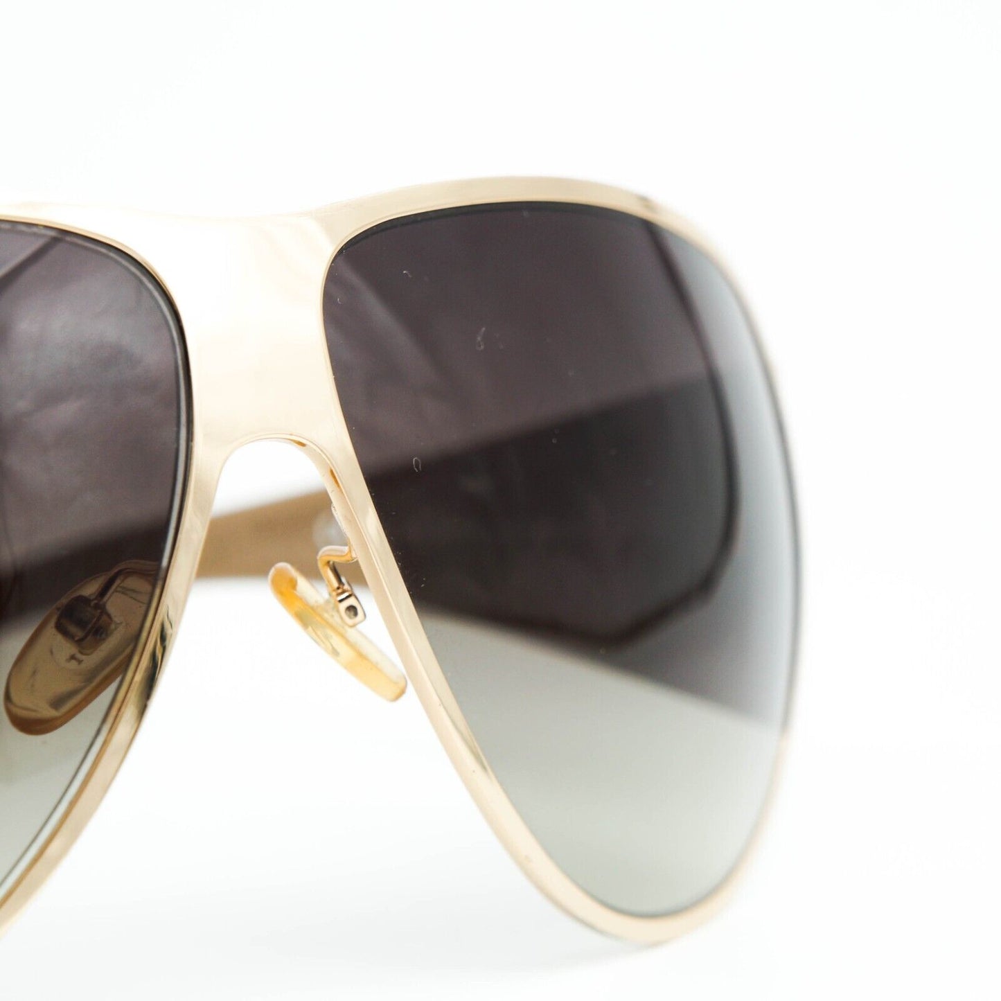 Christian DIOR SUBDIOR 1 Gold Brown Mask Sunglasses Vintage 90s 00s
