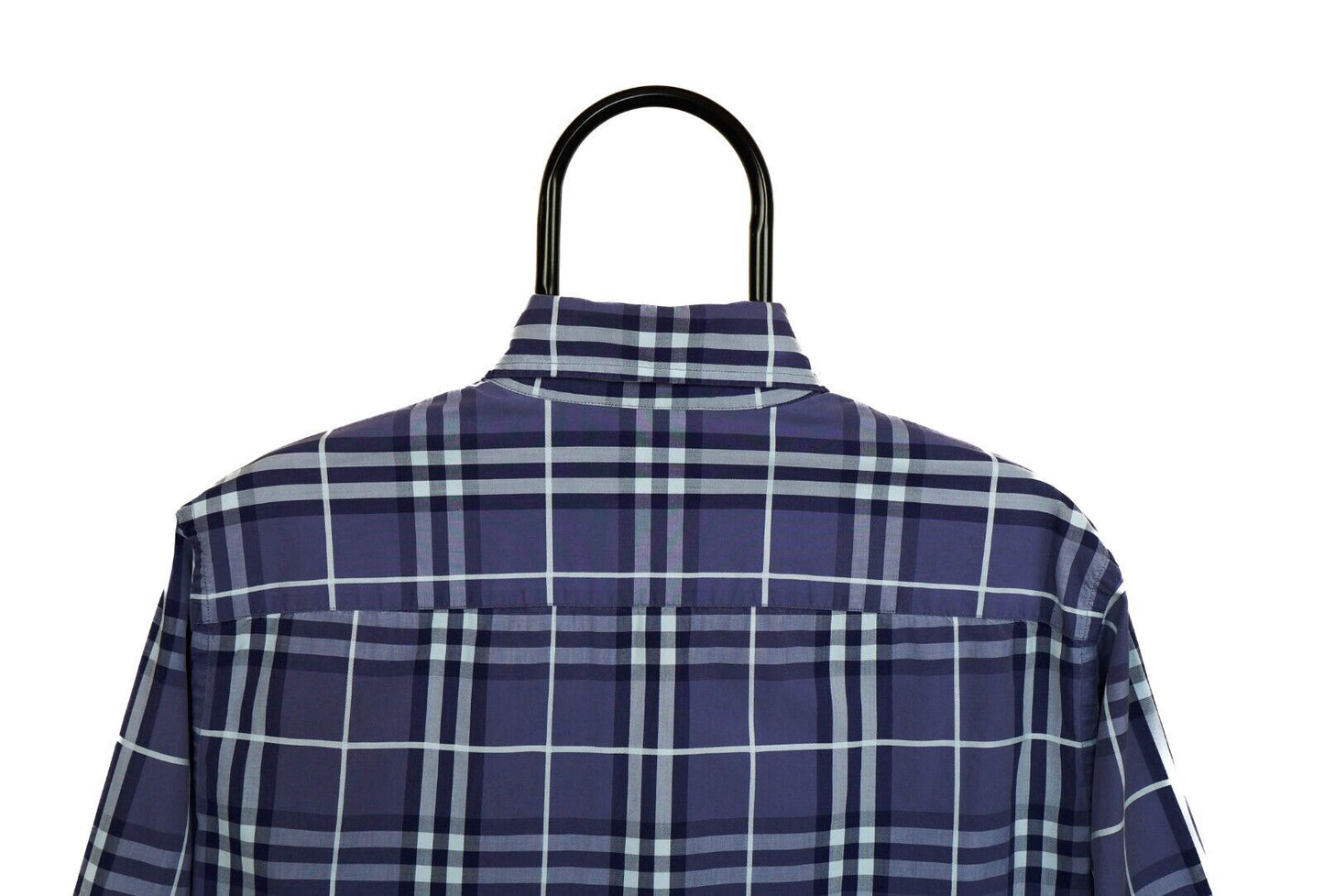 BURBERRY Vintage Long Sleeve Monogram Nova Check Purple Shirt M