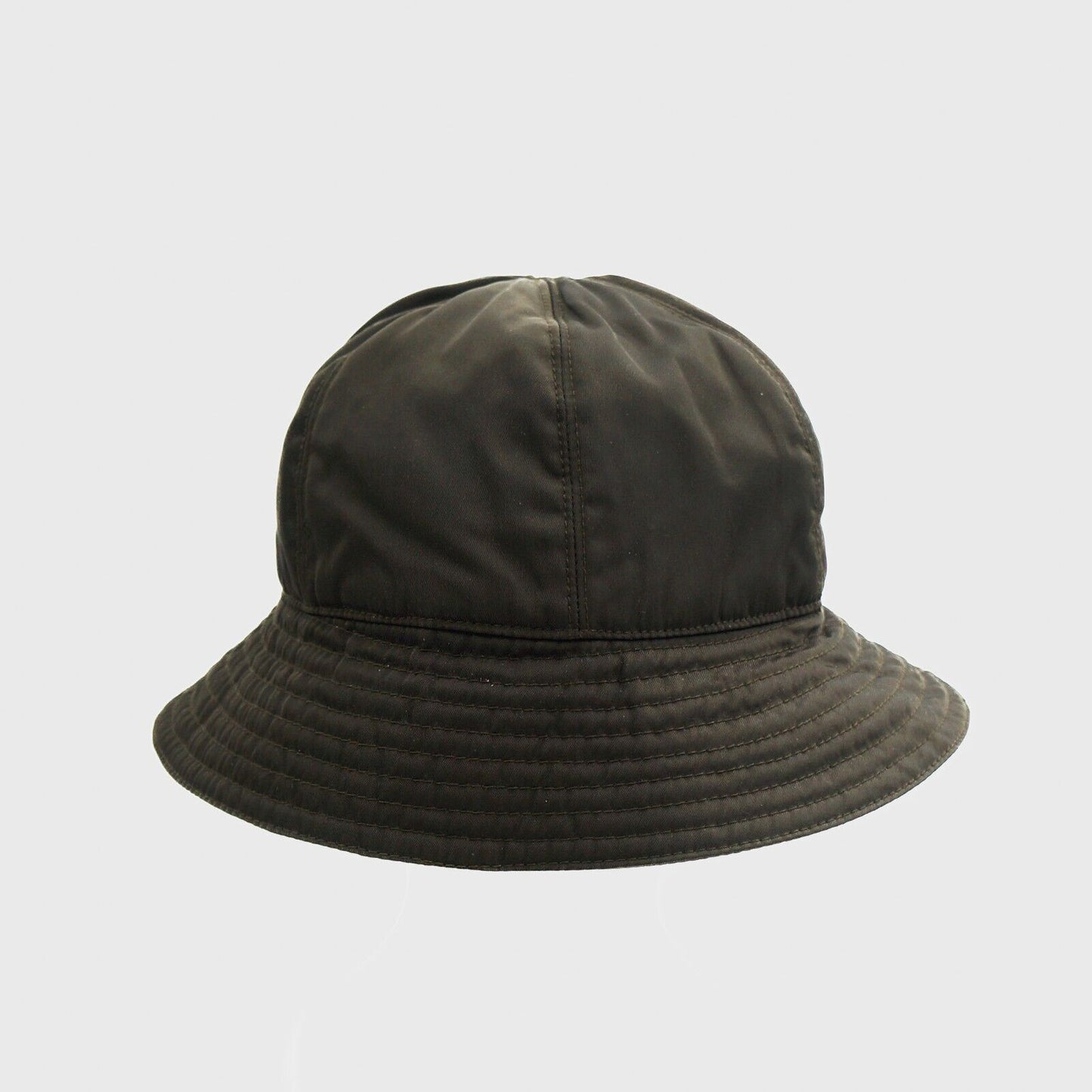 PRADA Green Nylon Bucket Hat Vintage 90s 00s