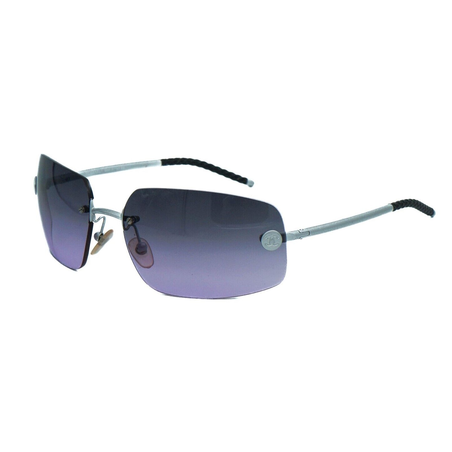 CHANEL 4035 Purple Rimless Sunglasses Vintage 00s