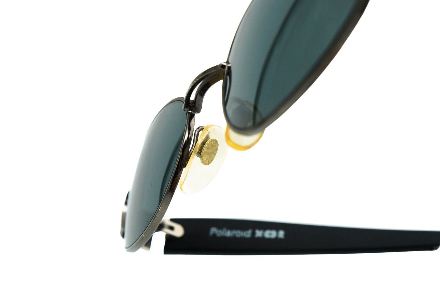 Vintage Polaroid 2755 A Black Oval Sunglasses NOS