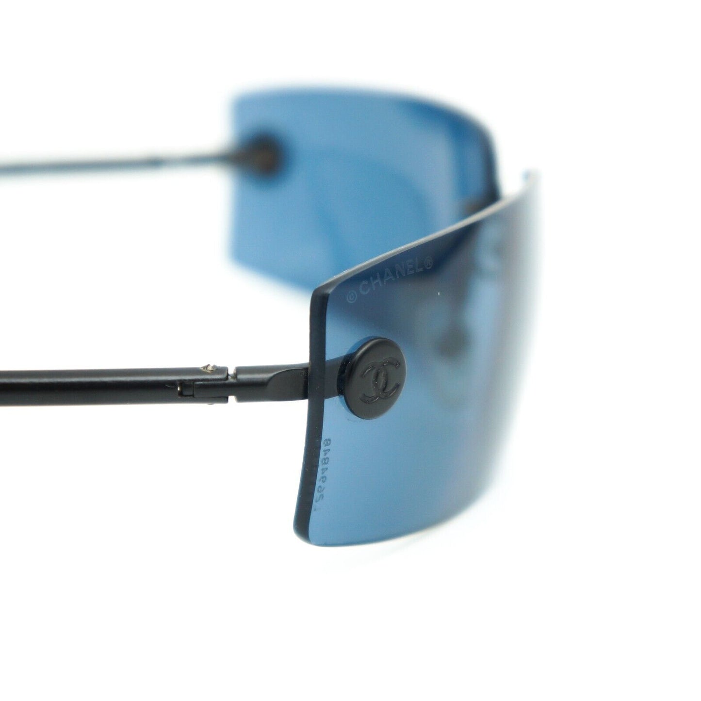CHANEL 4047 Rimless Blue Sunglasses Vintage 90s 00s