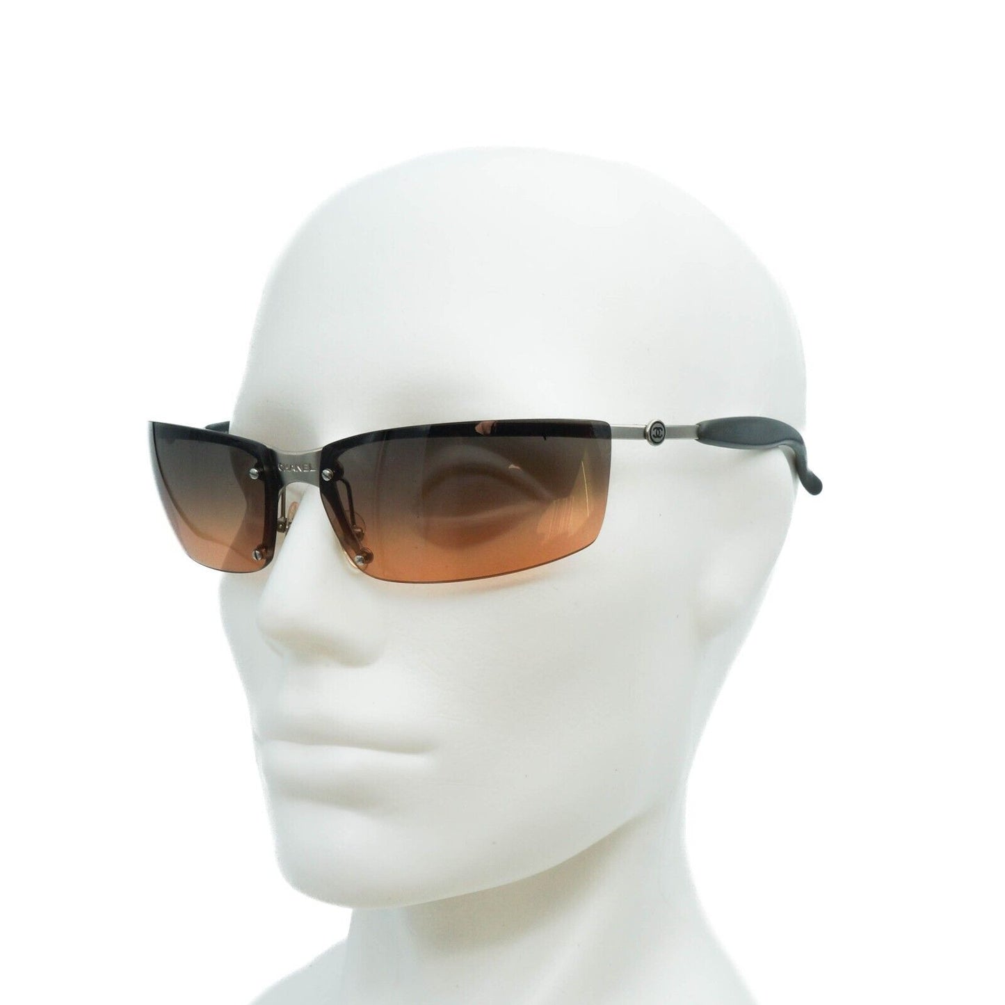 CHANEL 4008 Brown Metal Sunglasses Vintage 00s