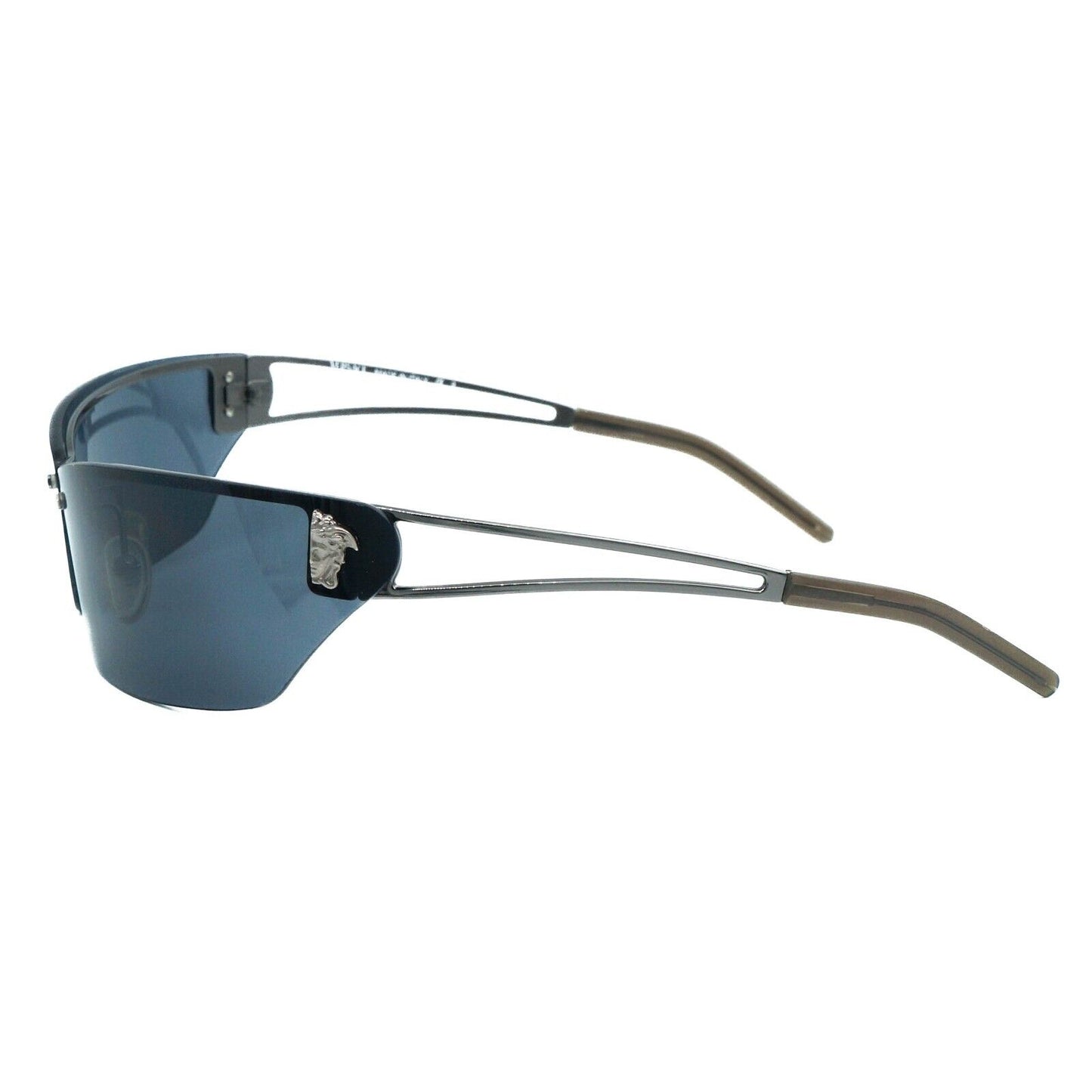 VERSACE N25 Blue Gray Sunglasses Vintage 00s