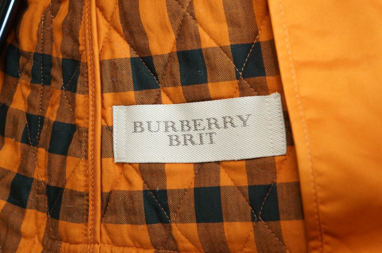 BURBERRY BRIT Quilted Jacket Women Orange