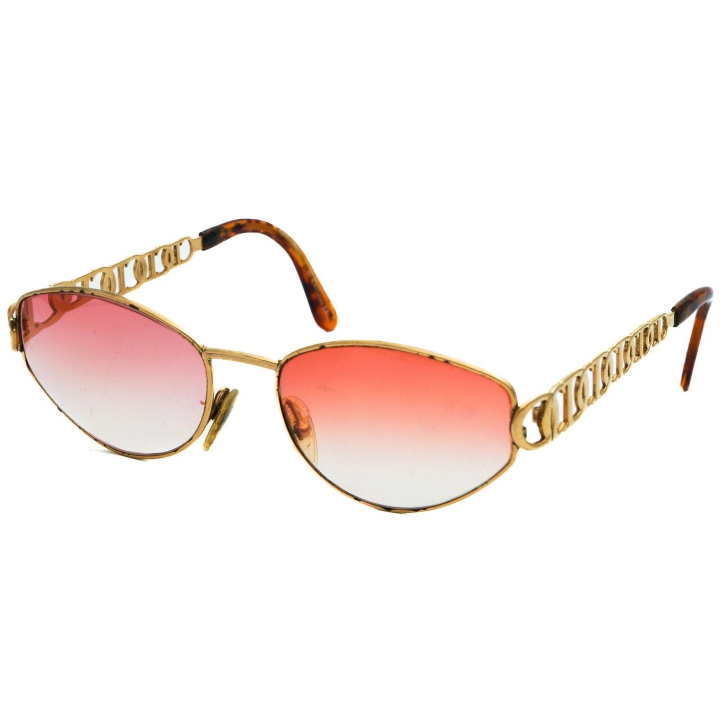 Christian DIOR 2923 Gold Metal Pink Sunglasses Vintage 90s