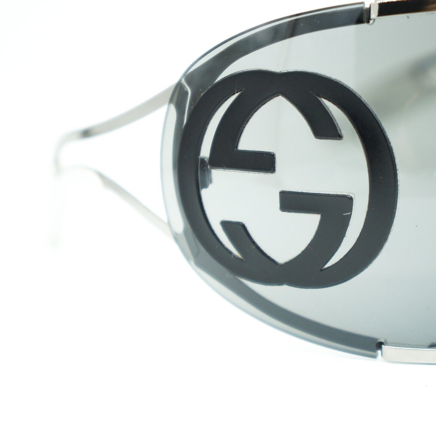 GUCCI GG 2799 Logo Shield Mask White Sunglasses Vintage 90s 00s