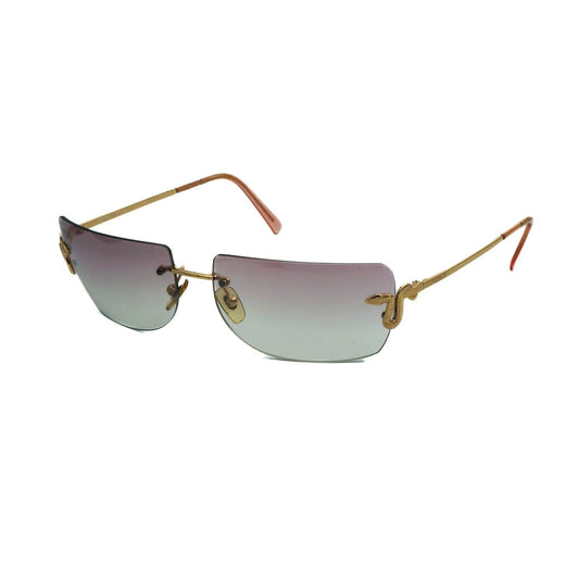 VERSACE Mod 2020 Gold Rimless Sunglasses Vintage 00s