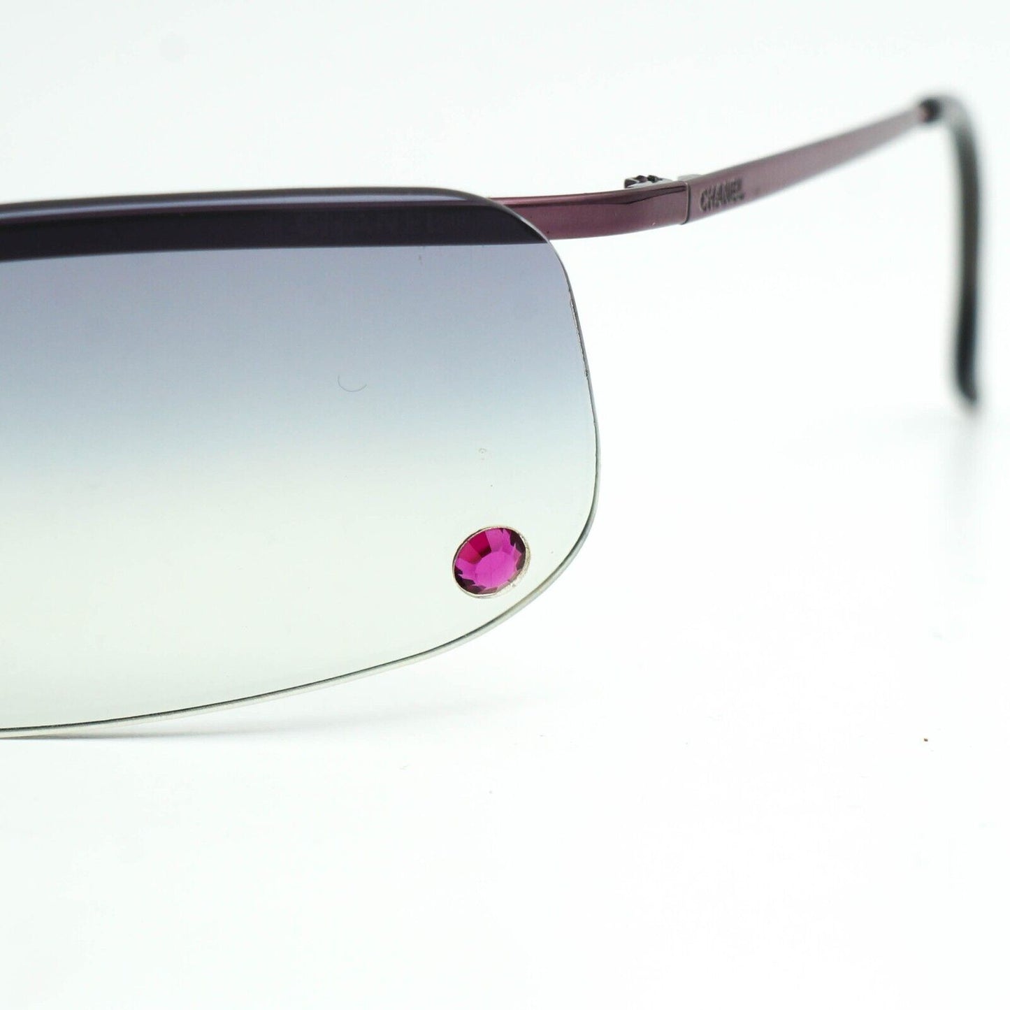 CHANEL 4043 Pink Diamond Rimless Sunglasses Vintage 90s 00s