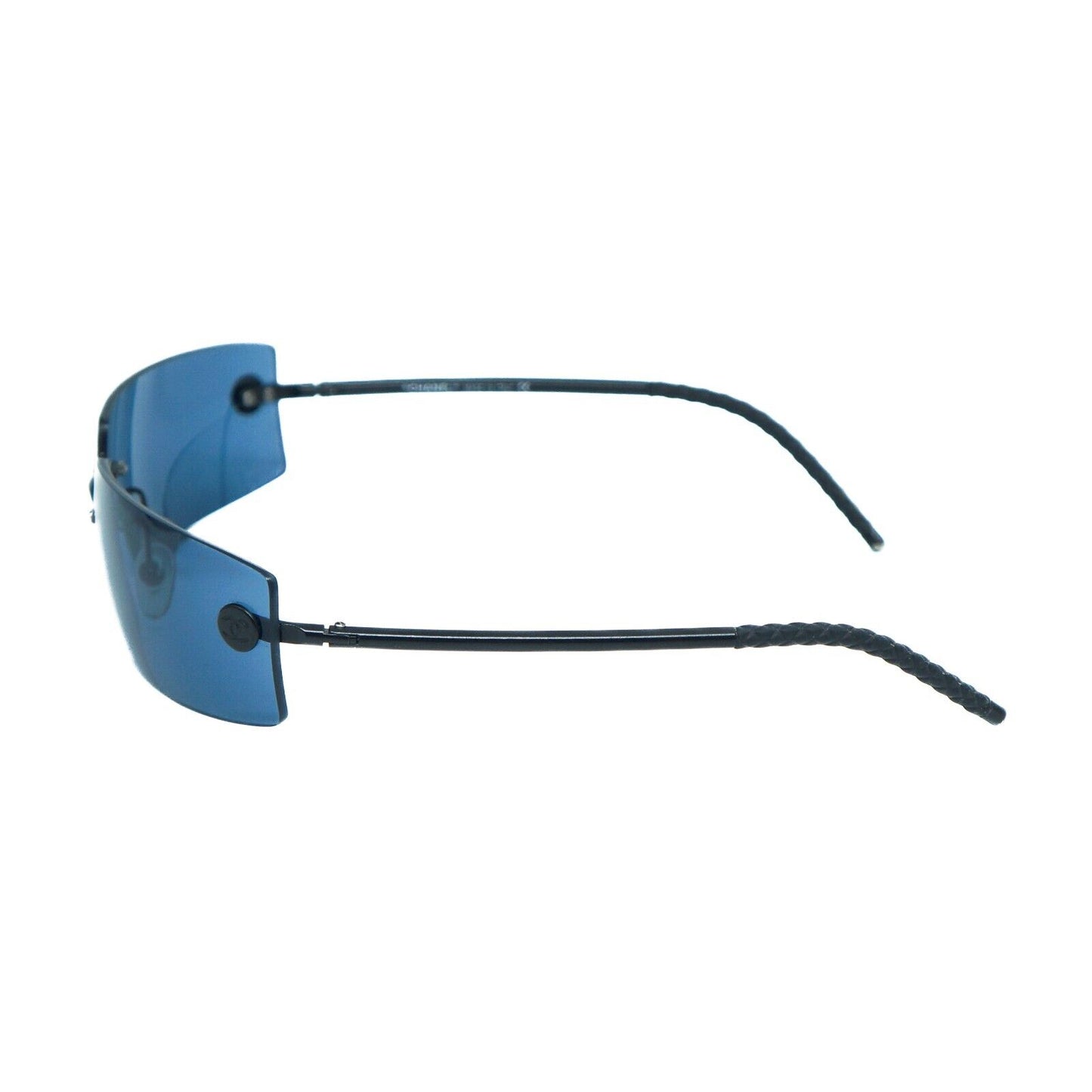 CHANEL 4047 Rimless Blue Sunglasses Vintage 90s 00s