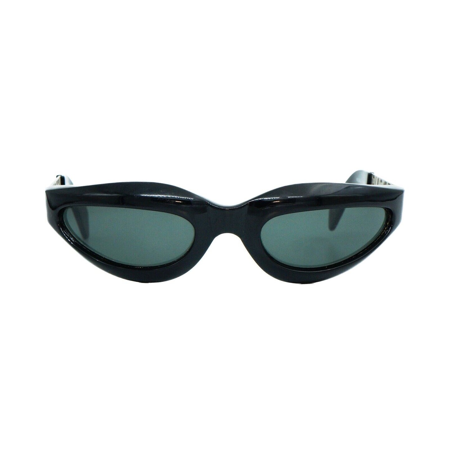 VERSUS Gianni Versace E47 Black Metal Sunglasses Vintage 90s 00s
