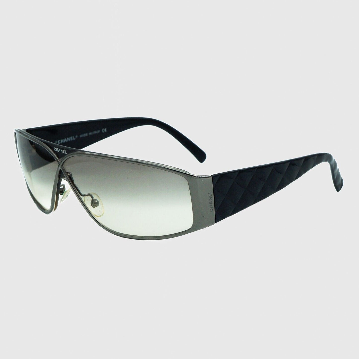 CHANEL 4097 Black Silver Sunglasses Vintage 90s 00s