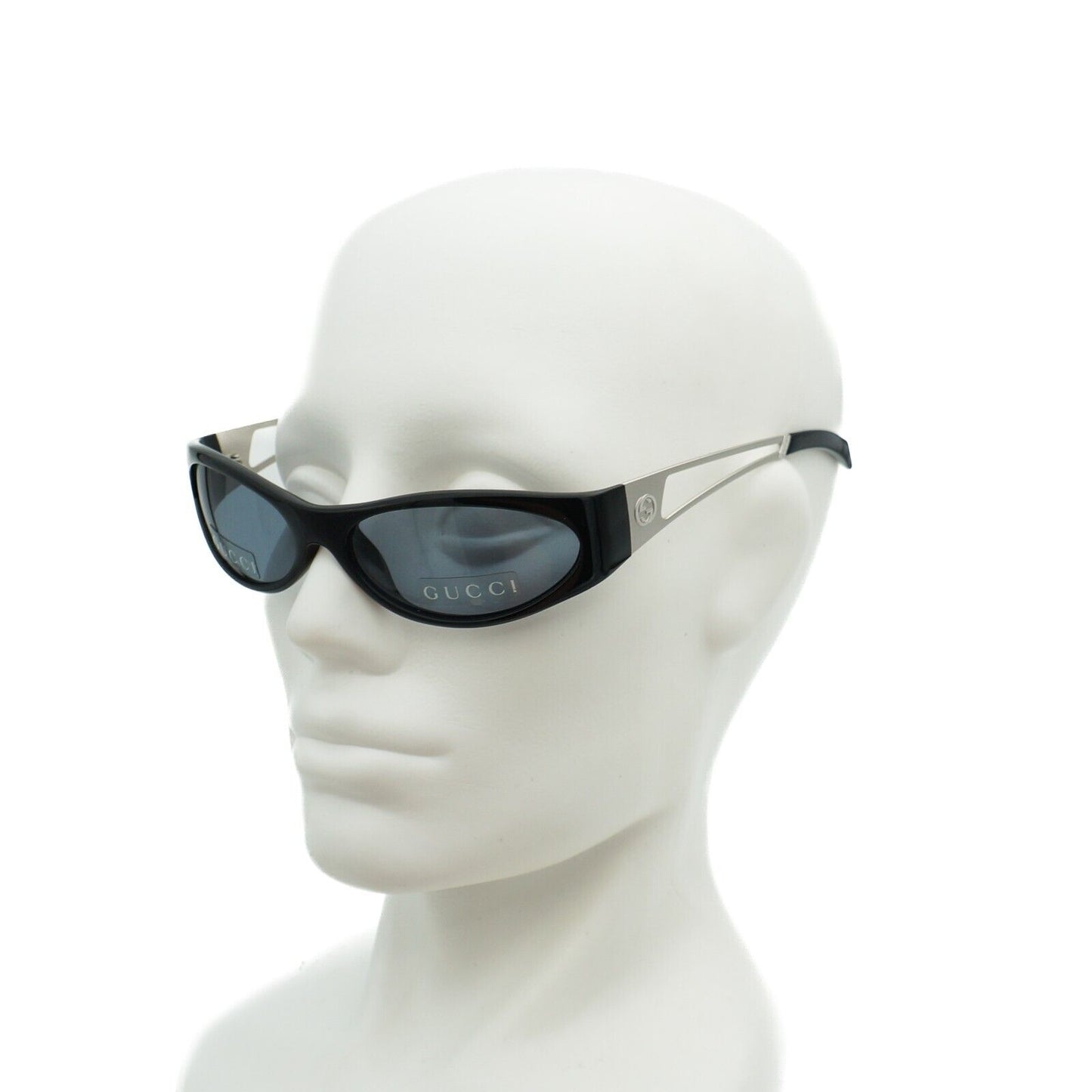 GUCCI GG 1487 Black Silver Sunglasses Vintage 90s 00s