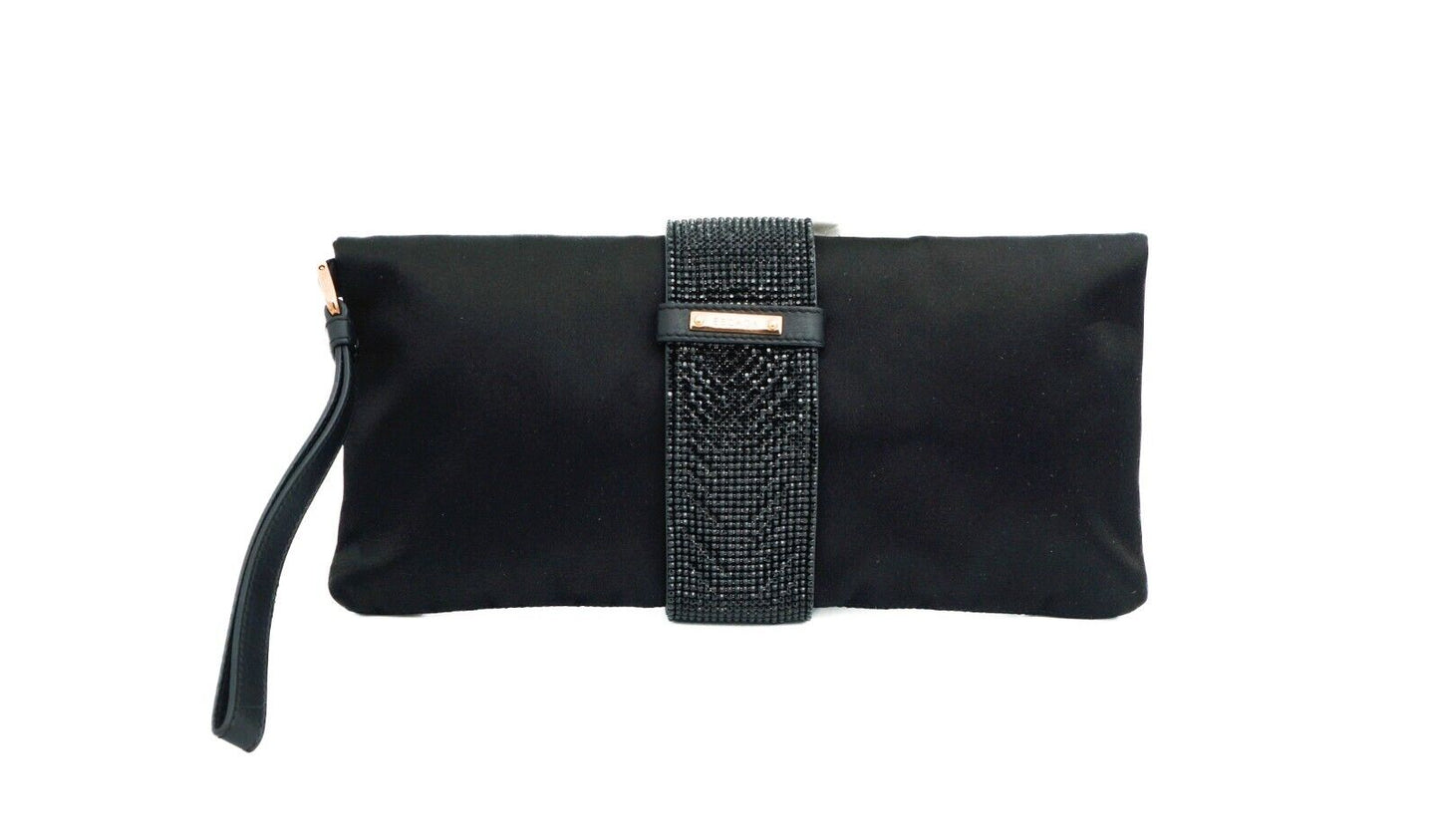 ESCADA Glitter Clutch Bag Black Vintage