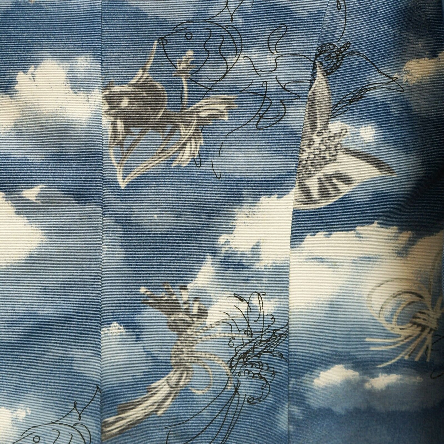 FENDI Women Blazer Vintage Clouds Print 90s 00s