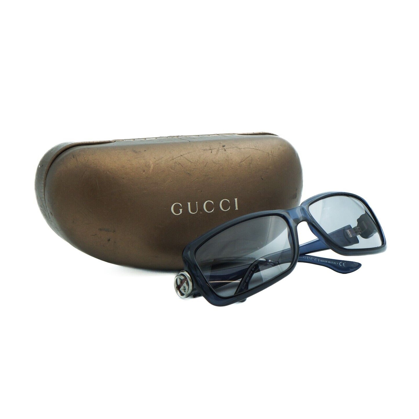 GUCCI GG 3111 Blue Rectangle Sunglasses Vintage 00s