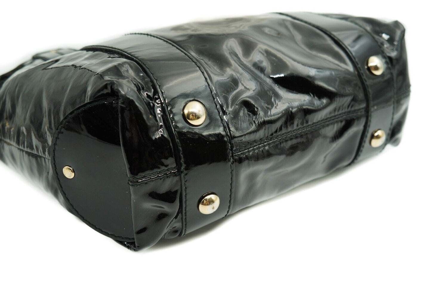 GUCCI Handbag Tote Bag 203521 Black Patent Leather