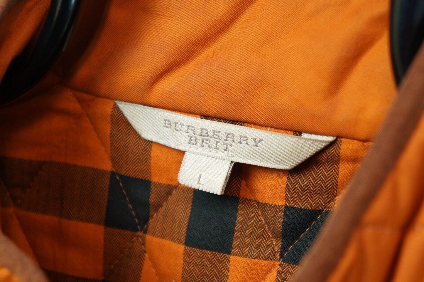 BURBERRY BRIT Quilted Jacket Women Orange