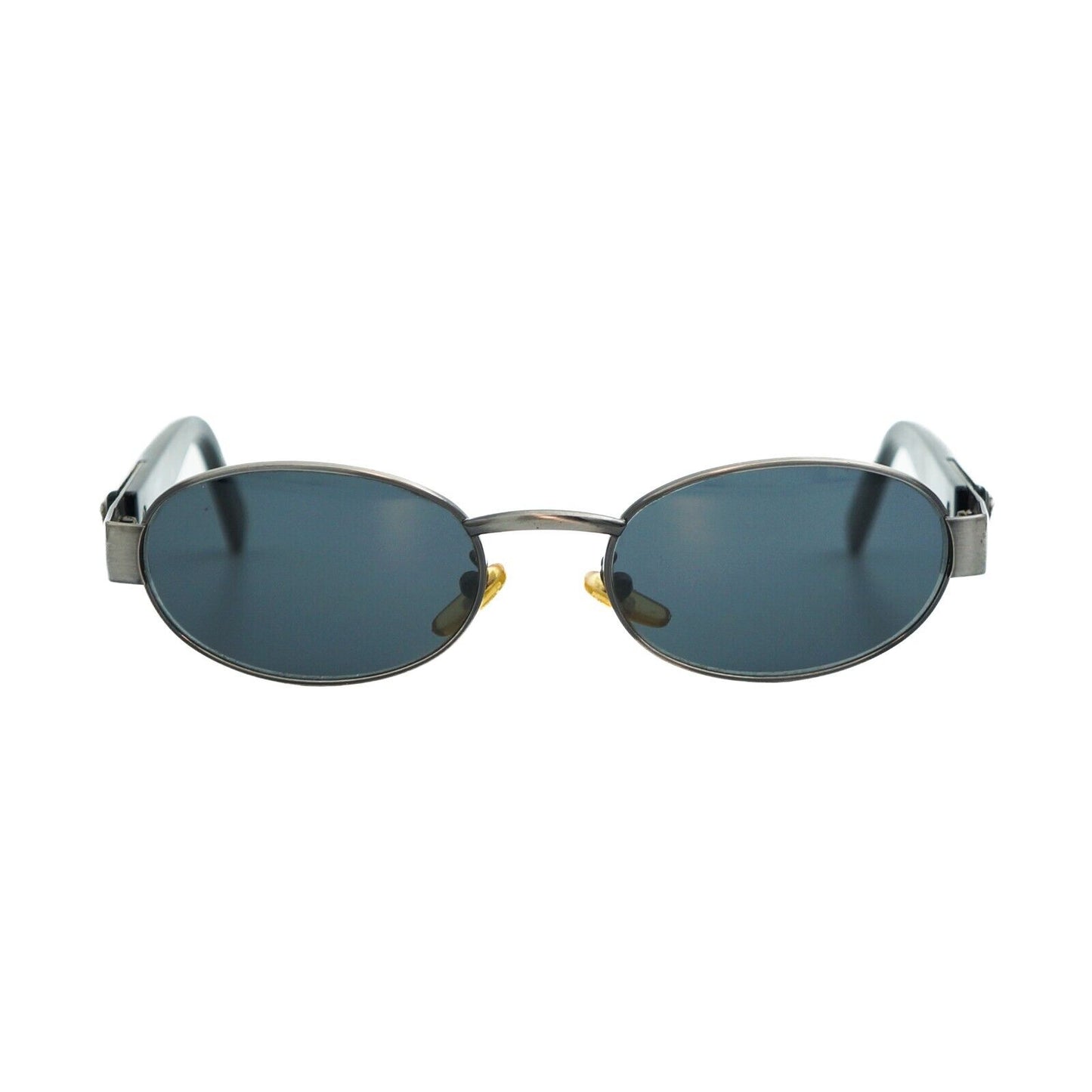 GIANNI VERSACE MOD X18 Medusa Oval Black Sunglasses Vintage 90s 00s
