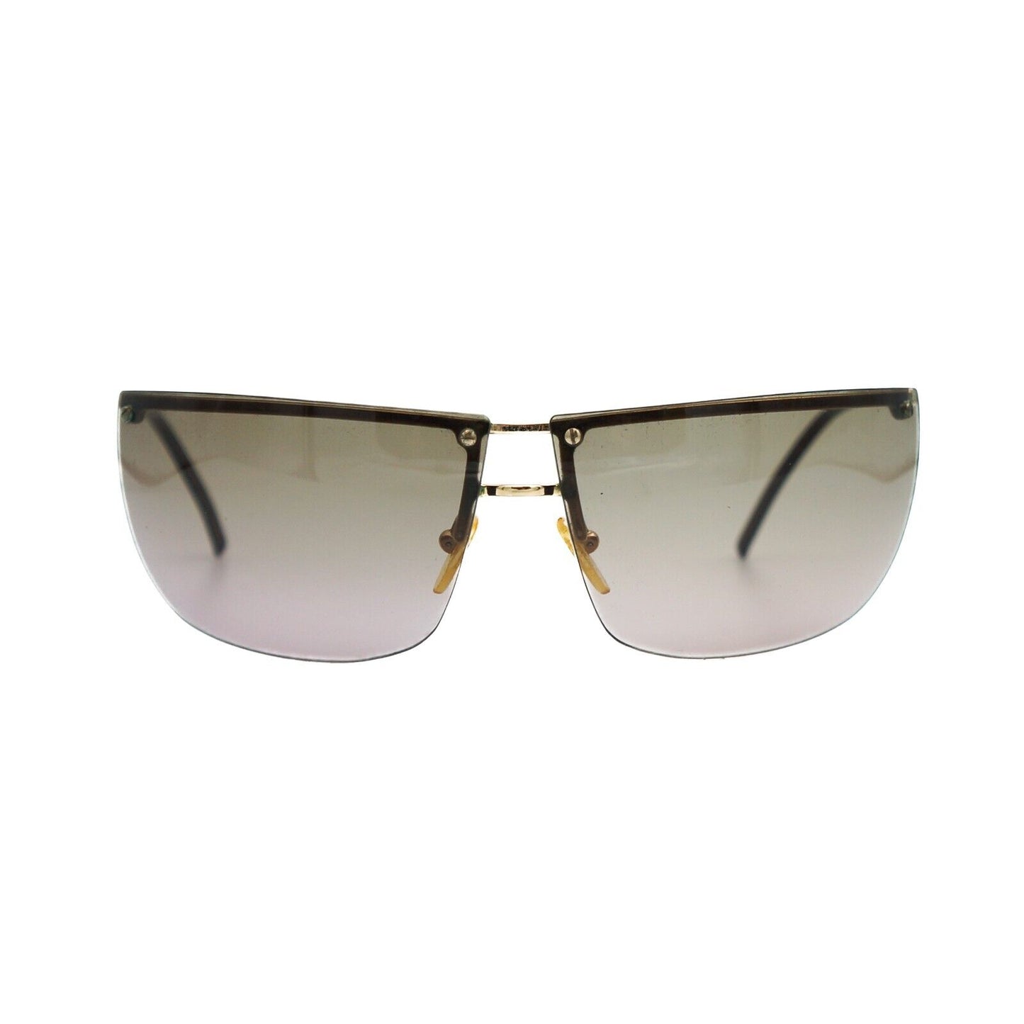 GUCCI GG 2652 Gold Rimless Sunglasses Vintage 90s 00s