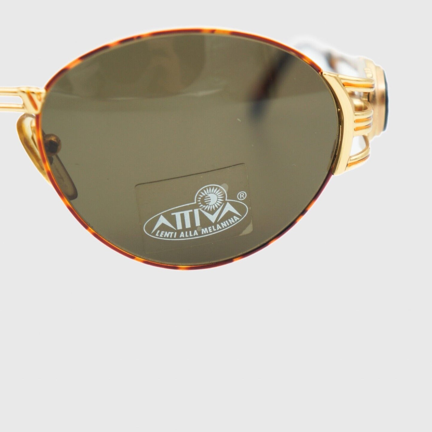 FENDI SL 7073 Gold Oval Sunglasses Vintage 90s