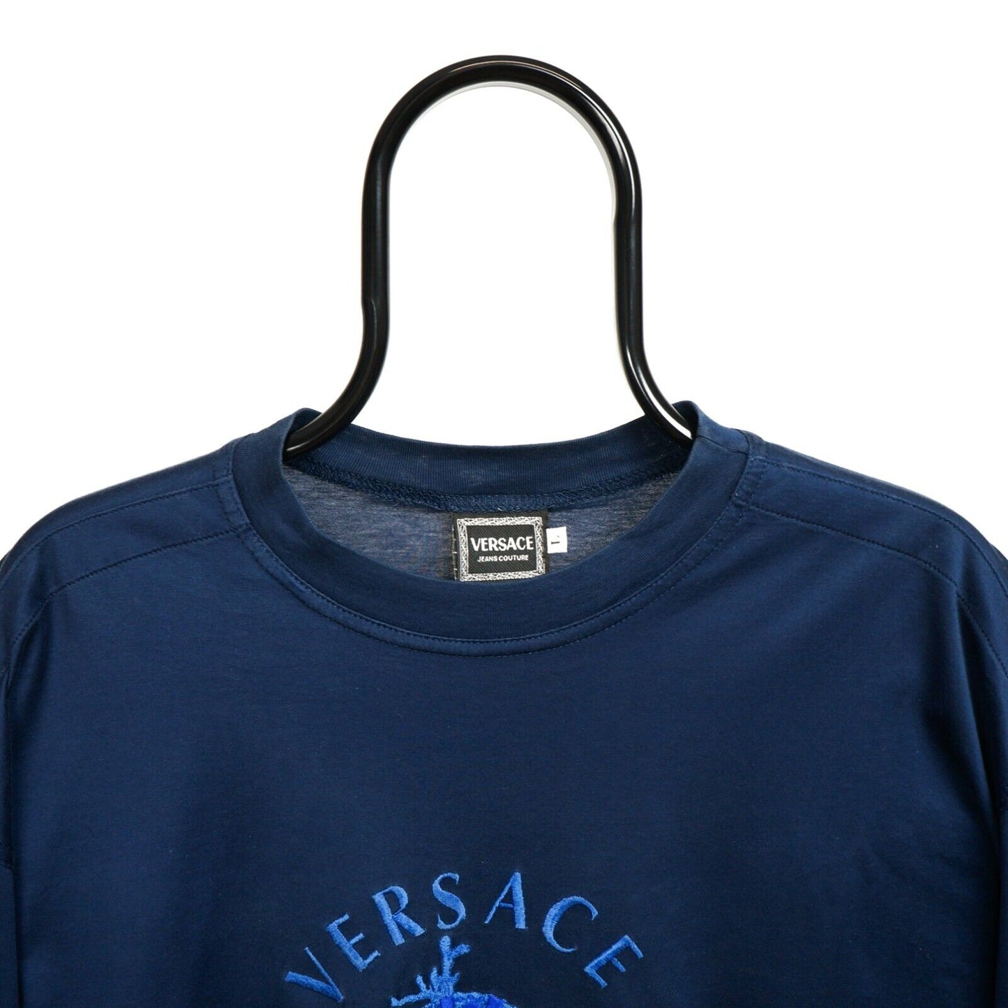 VERSACE Jeans Couture Vintage Tee Shirt Blue 90s 00s