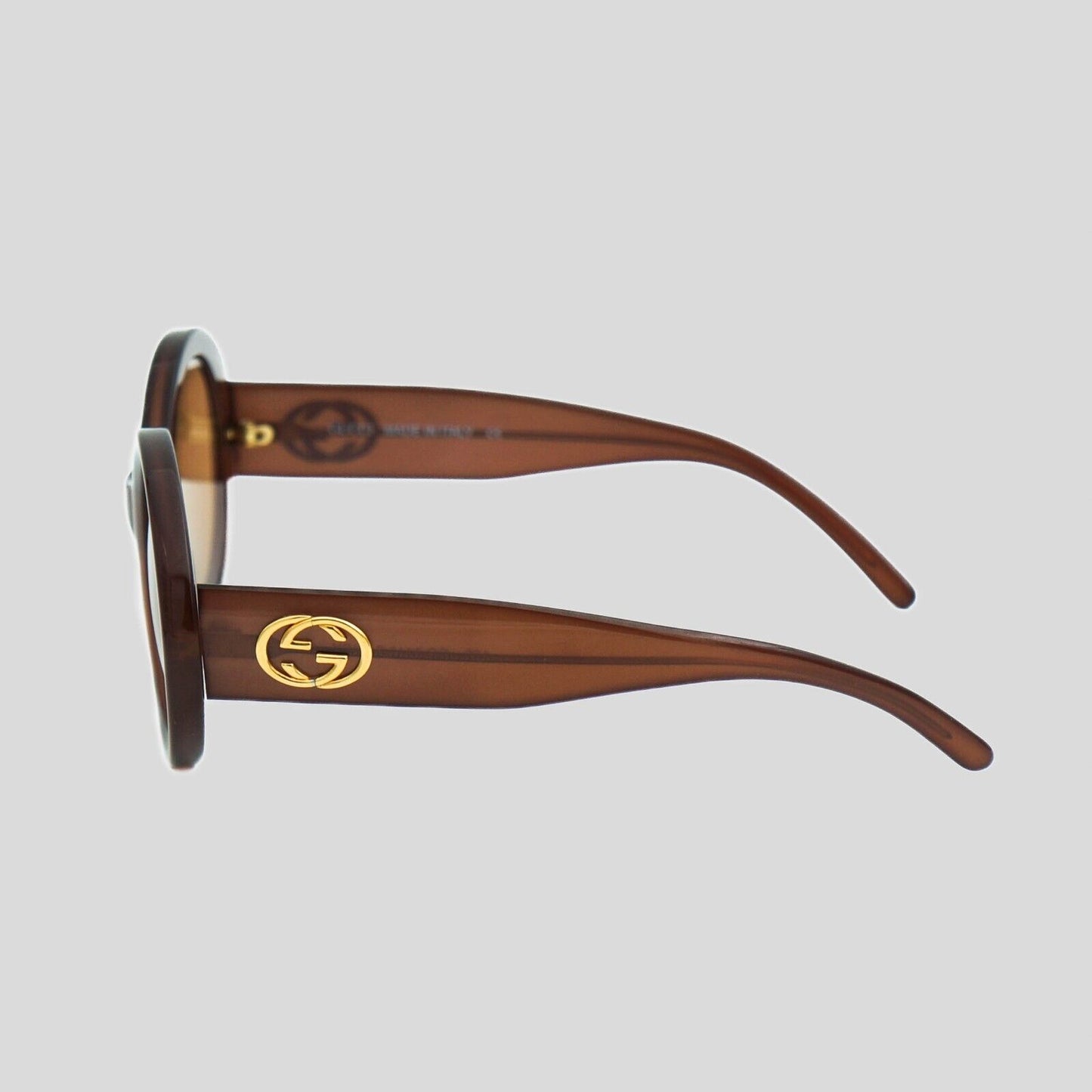 GUCCI GG 2410 Brown Oval Sunglasses Vintage 90s 00s