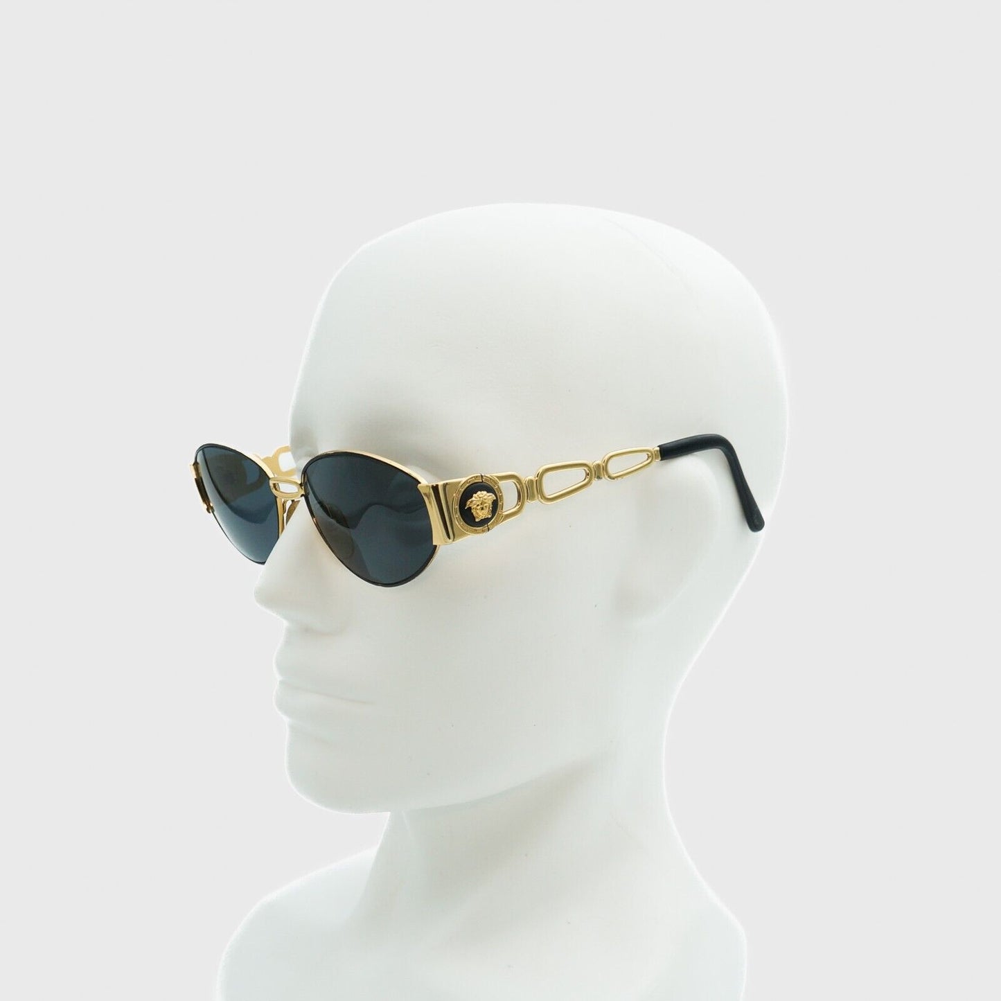 VERSACE S33 Medusa Gold Metal Sunglasses Vintage 90s 00s