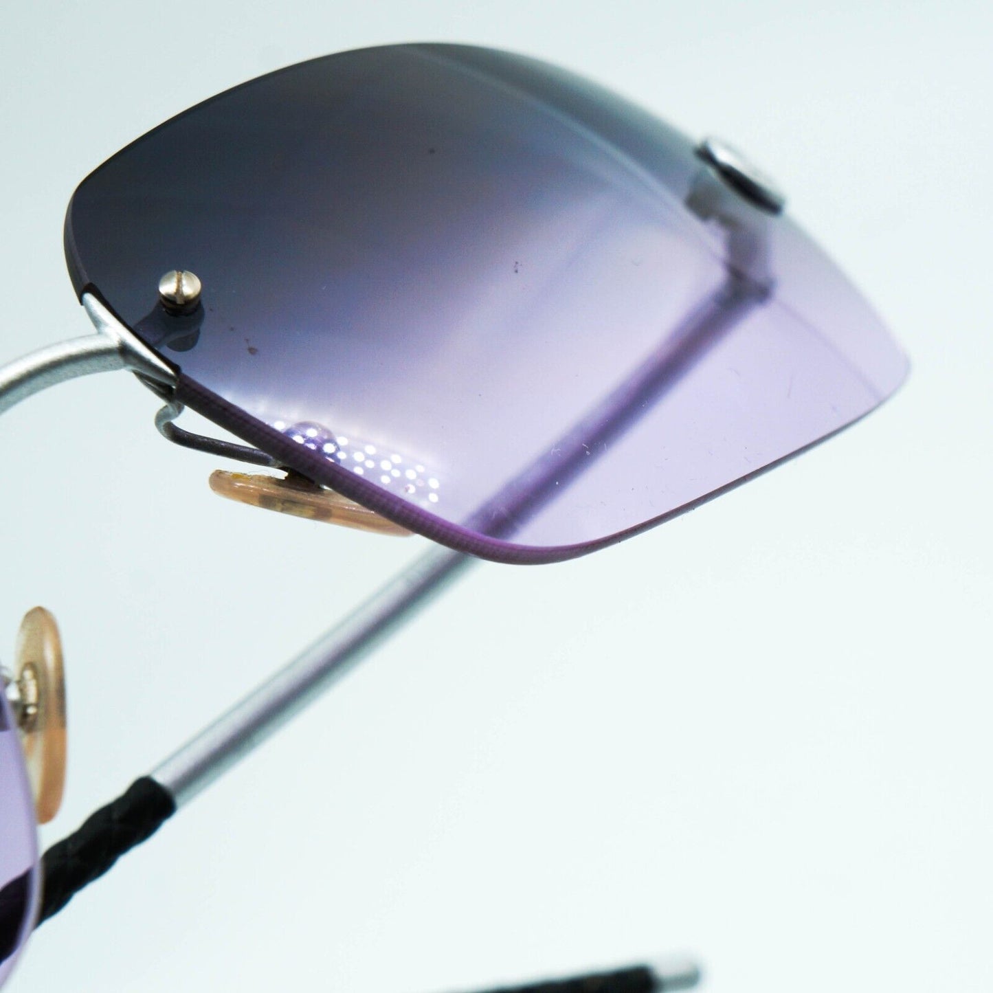 CHANEL 4035 Purple Rimless Sunglasses Vintage 00s